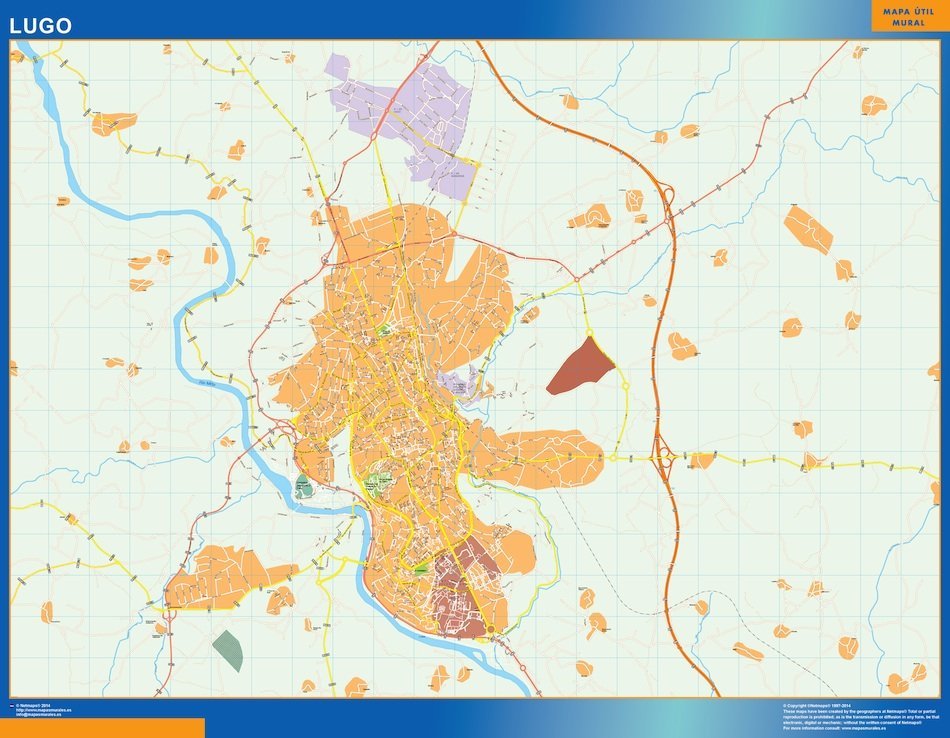 mapa vectorial lugo