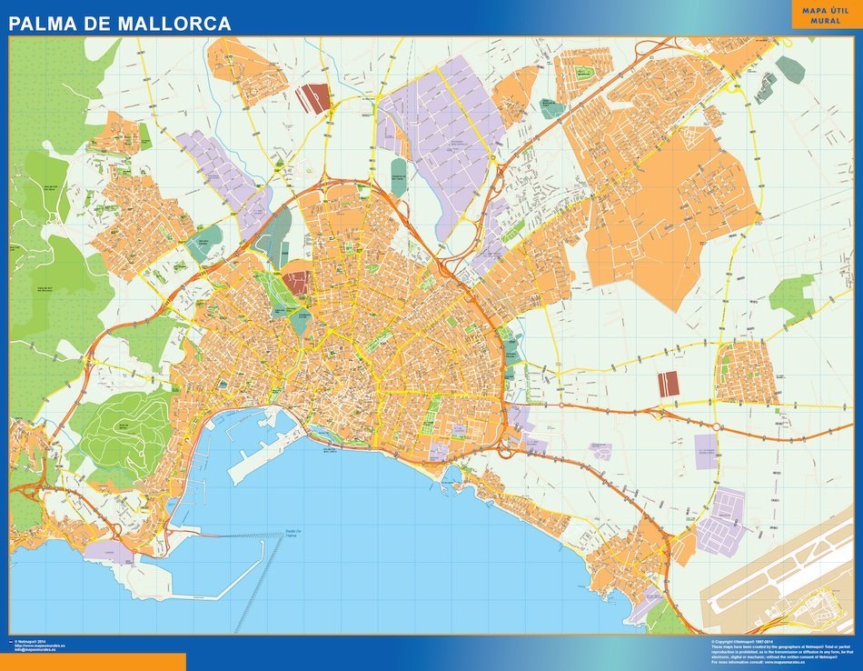 mapa vectorial palma mallorca
