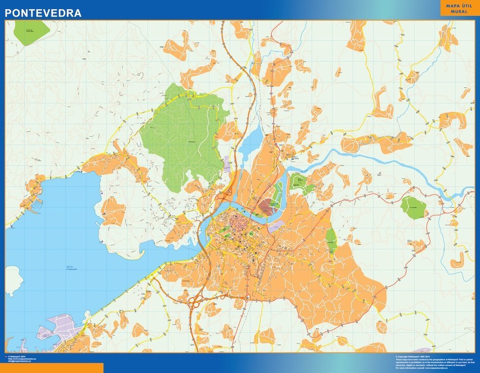 mapa vectorial pontevedra