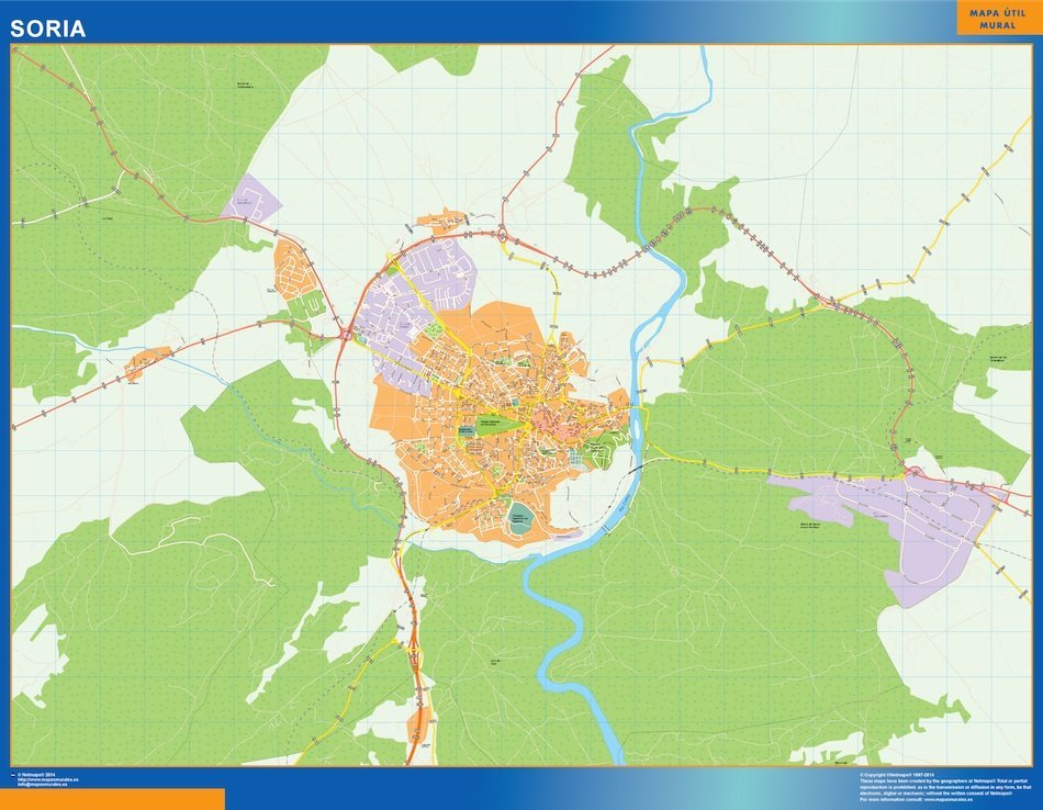 mapa vectorial soria