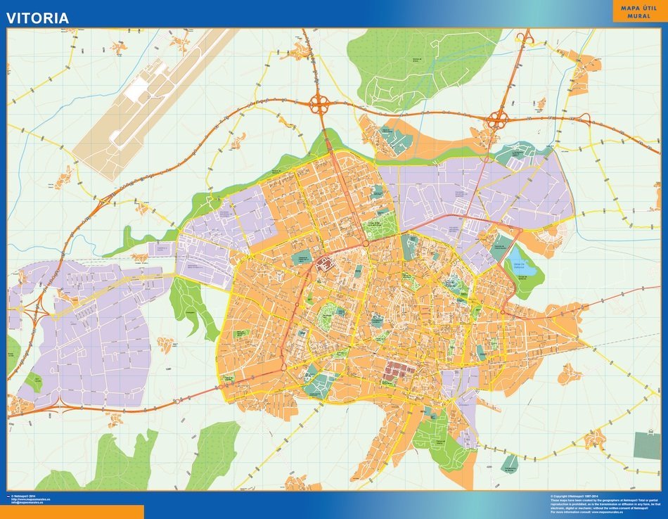 mapa vectorial vitoria