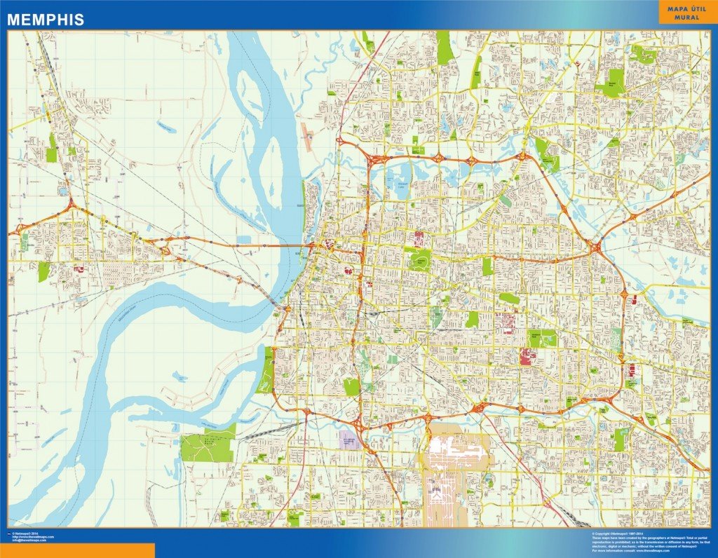 memphis vector map
