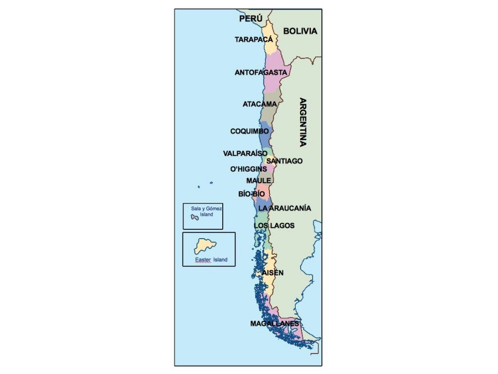 chile presentation map