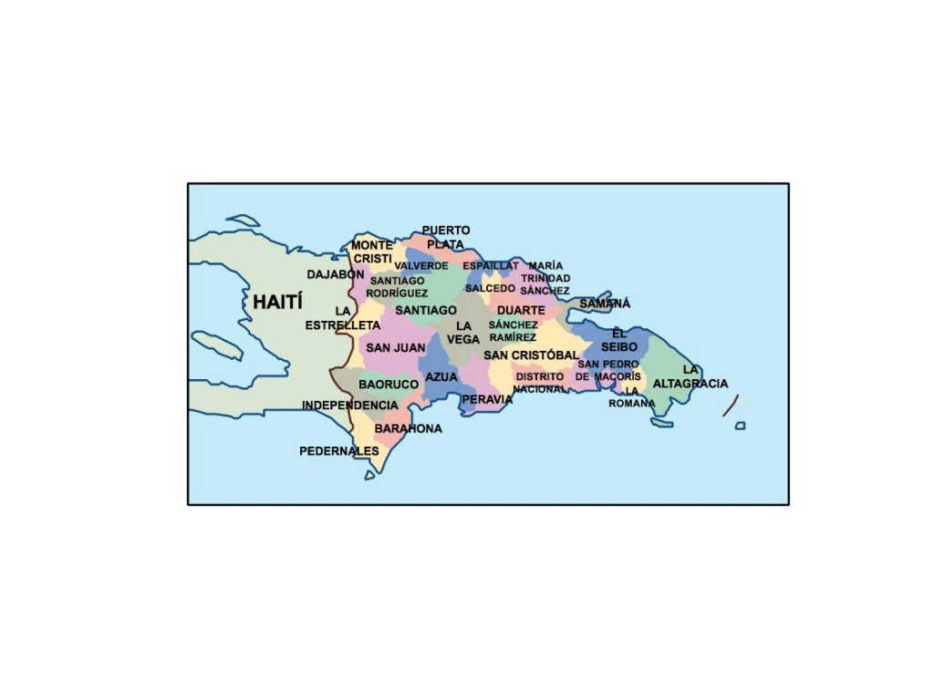 dominican republic presentation map