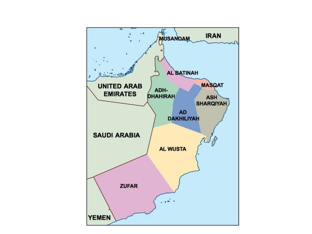 oman presentation map