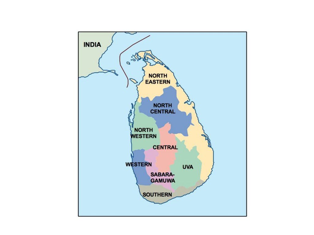 sri lanka presentation map