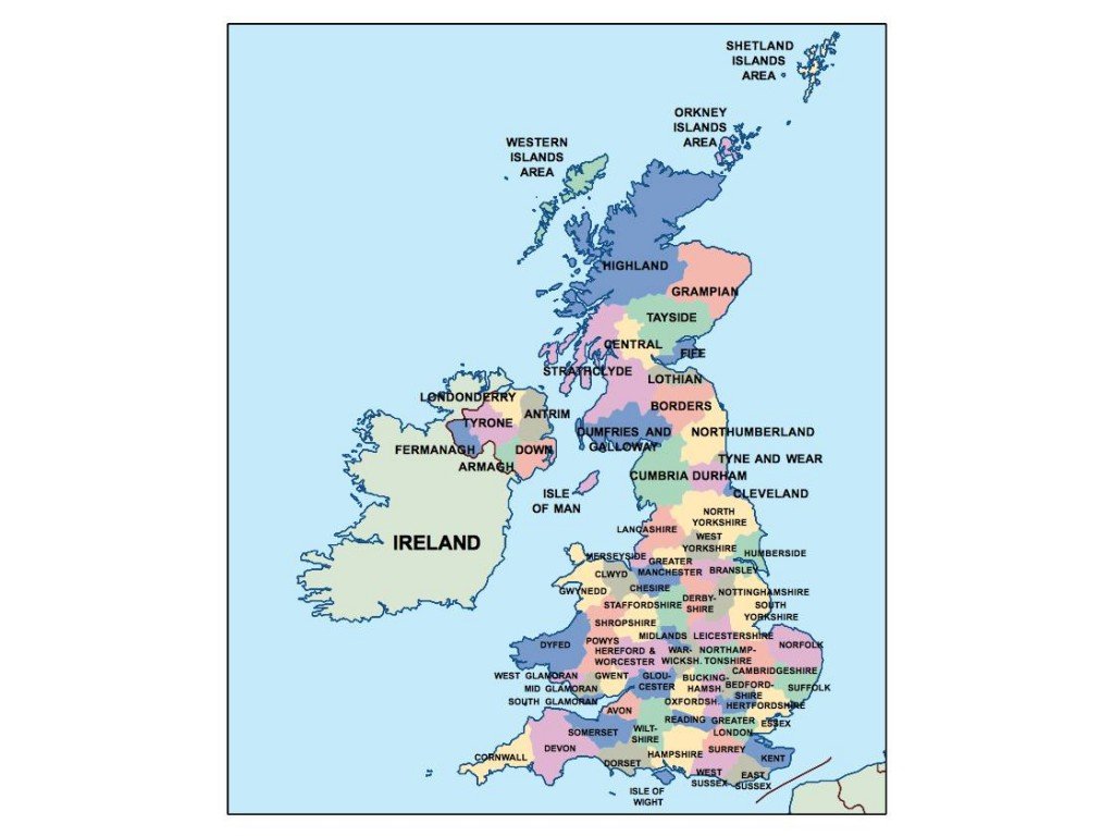 united kingdom presentation map