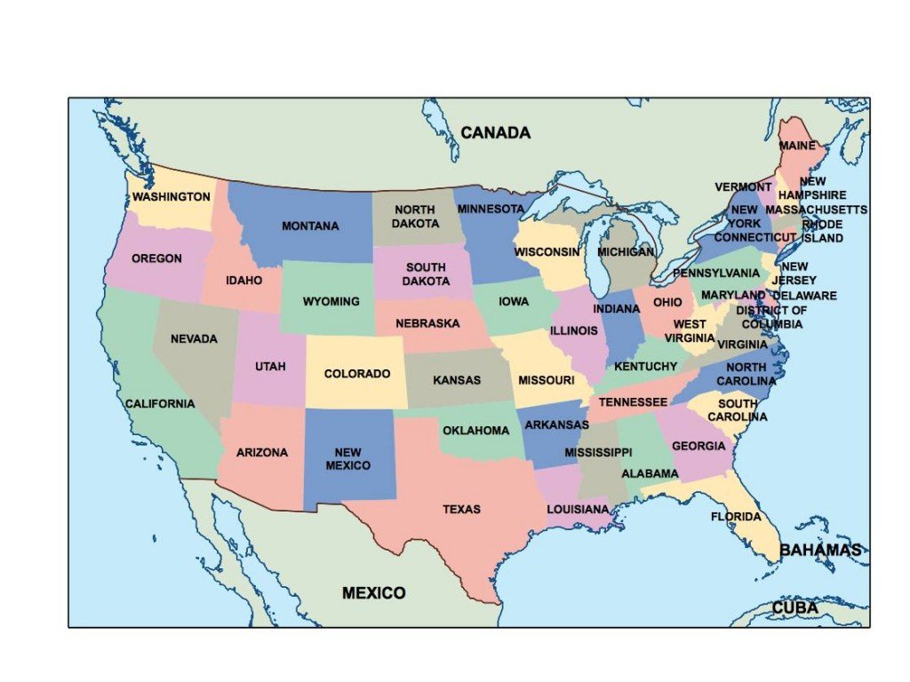 usa presentation map