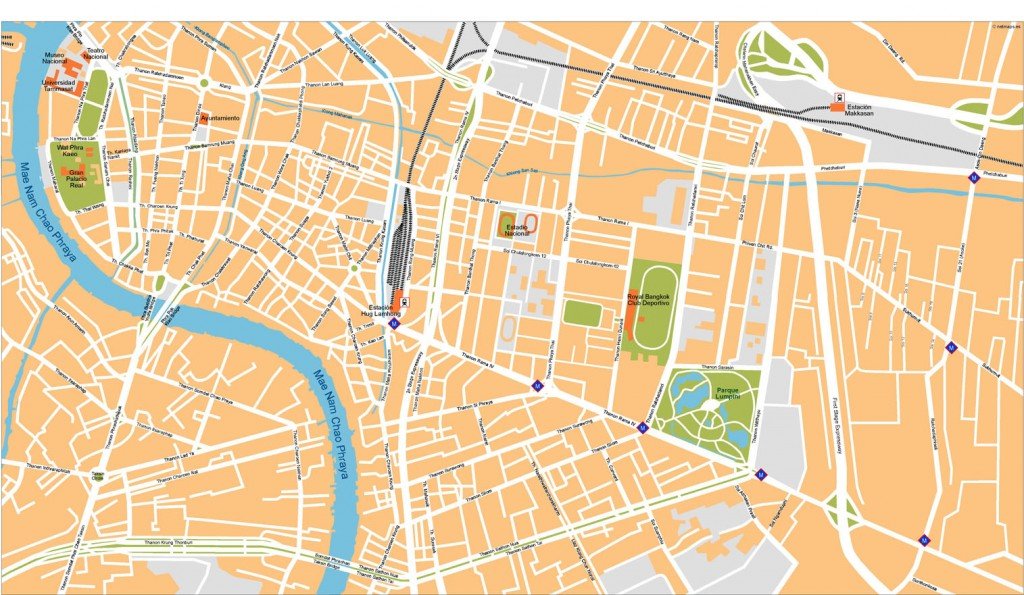 Bangkok Vector Map