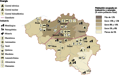 Belgium Economic map