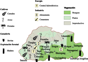 Bhutan Economic map