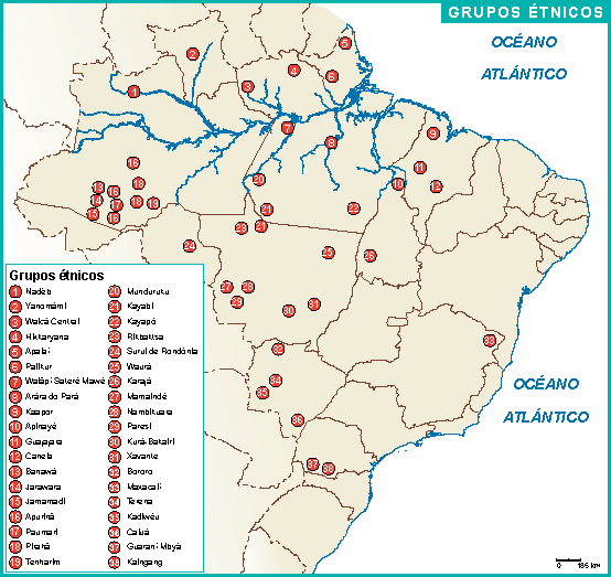 Brasil mapa etnicos