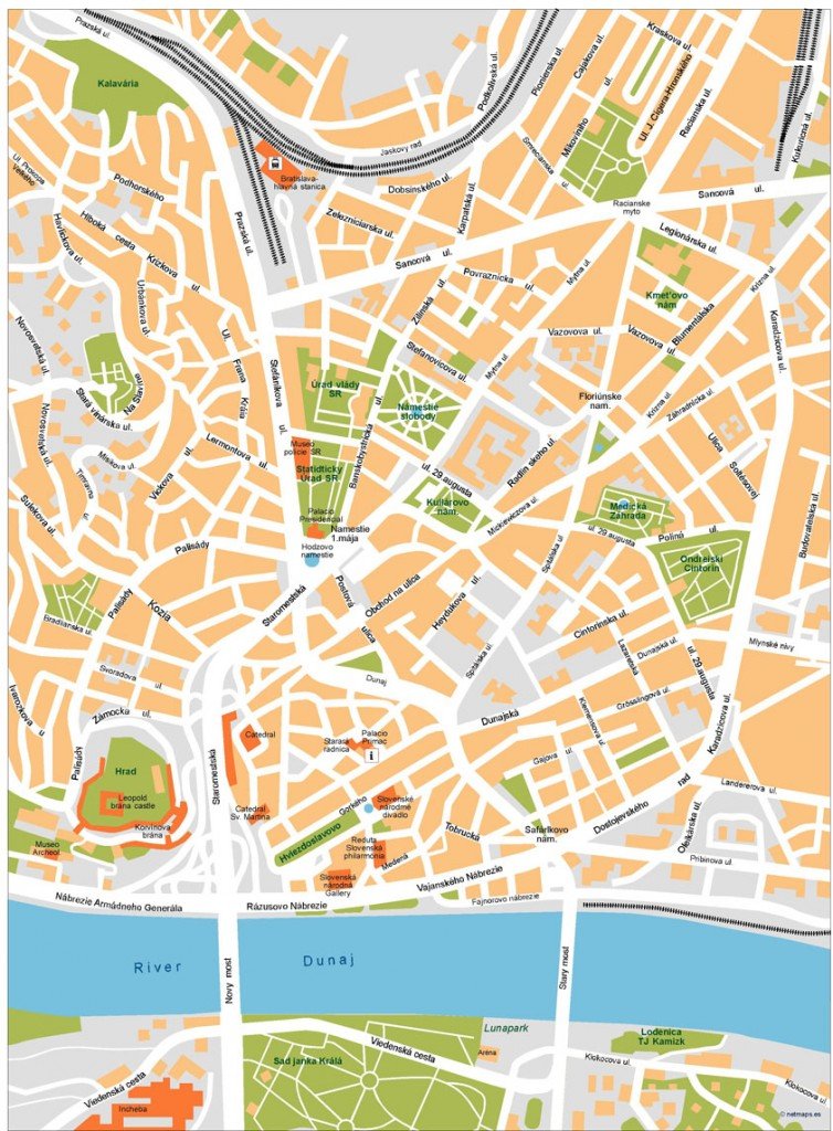 Bratislava Vector Map