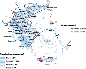 Greece Climate map