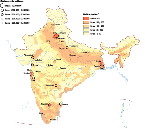India Population map