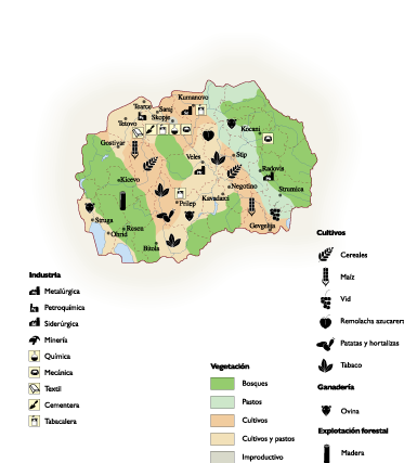 Macedonia Economic map