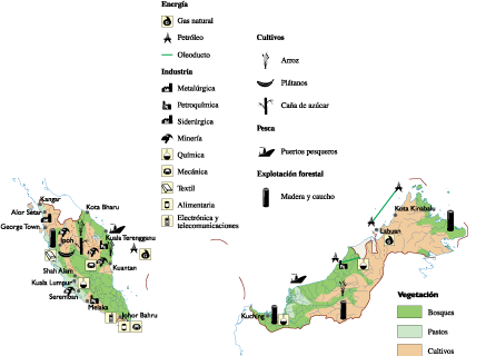 Malaysia Economic map