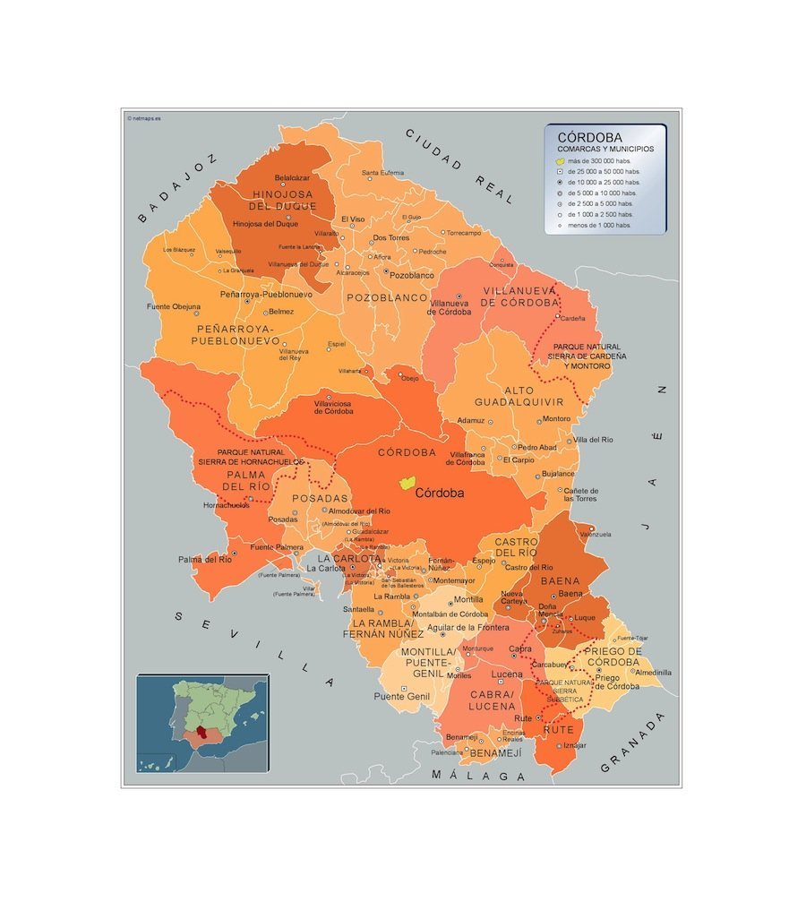 Mapa Municipios Cordoba