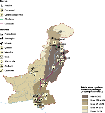 Pakistan Economic map