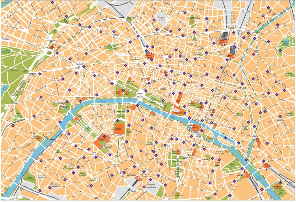 Paris Vector Map