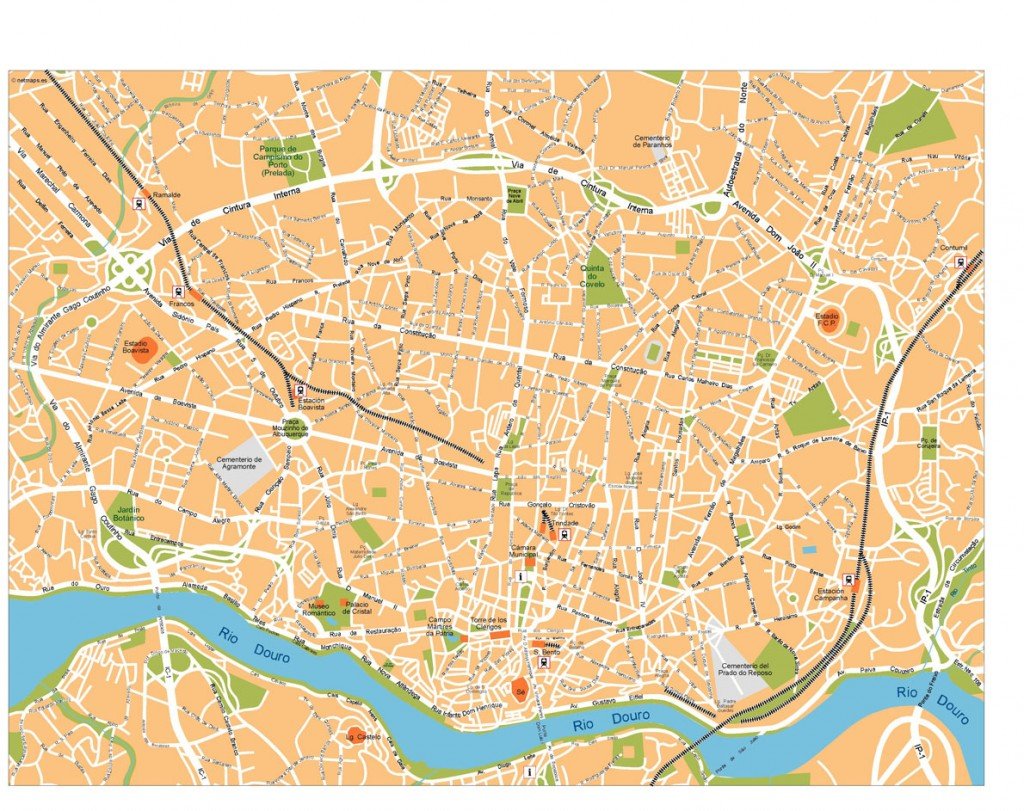 Porto Vector Map