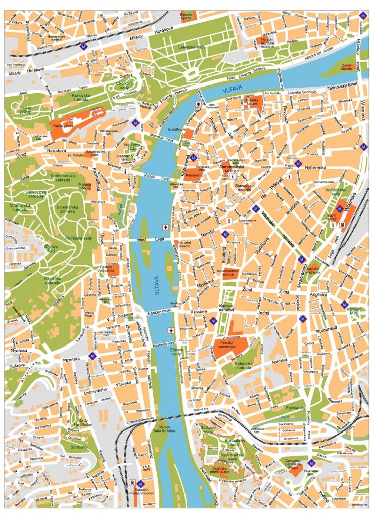 Praga Vector Map