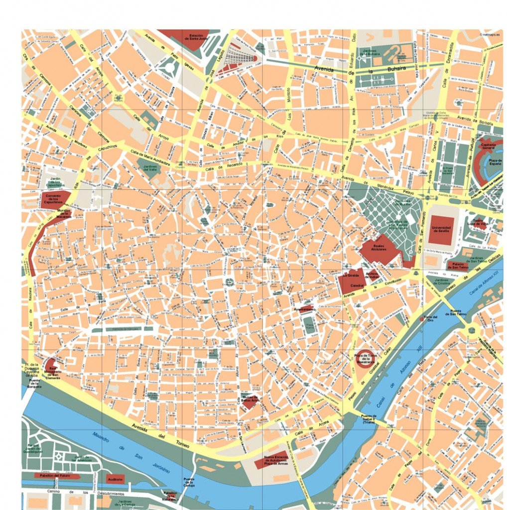 Sevilla Vector Map