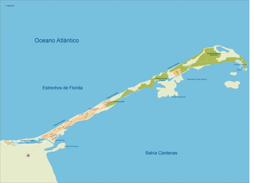 Varadero Vector Map