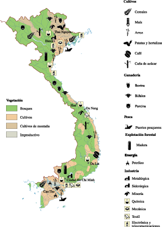 Vietnam Economic map