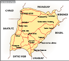 Mapa Corrientes