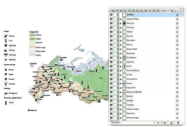 Maps with layers editable